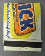 color Schutter's OLD NICK CANDY BAR Chicago advertising FULL Matchbook