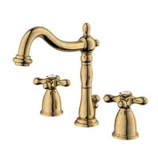 KINGSTON BRASS KB1972AX HERITAGE POLISHED BRASS BATHROOM FAUCET W/POPUP 8''