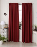 Gardine Blickdicht 2Er Thermo Vorhang KräUselband 135X245Cm Bordeaux Vh5880Bd-2