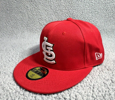 St Louis Cardinals Hat Cap Fitted 7 5/8 New Era 125 Anniversary