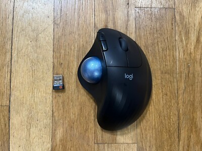 Logitech ERGO M575 Wireless Trackball Mouse - Black w/USB Dongle