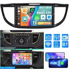 For Honda CRV-2 2012-2016 2 32G Carplay Android13 Car Stereo Radio GPS Navi WIFI