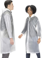 Rain Coat (2 Pack) - Eva Rain Poncho For Women And Men, Reusable Raincoat
