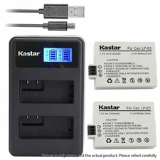 LCD2 Charger Combo For Canon LP-E5 EOS 450D EOS 500D EOS 1000D Kiss F Kiss X2