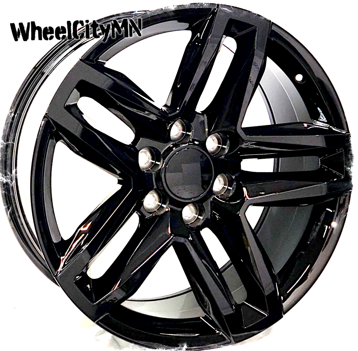 20” Gloss Black 5911 Trail Boss OE Replica Wheels Chevy Silverado