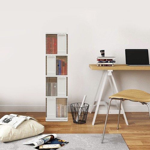 4-Tier Rotating Bookshelf, Book Storage Shelf, Floor Standing Rotating Bookcase - Picture 14 of 16