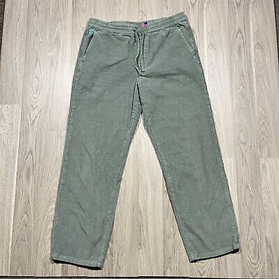 Empyre Relax Green Corduroy Drawstring Skateboarding Pants Empyre Relax Green Corduroy Drawstring Skateboarding Pants