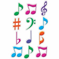 Musical Notes Mini Accents Teacher Created Resources TCR5482