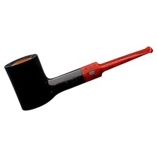 Chacom Pfeife Diablo 155, schwarz - rot, glatt, Hochglanz, 9mm Filter