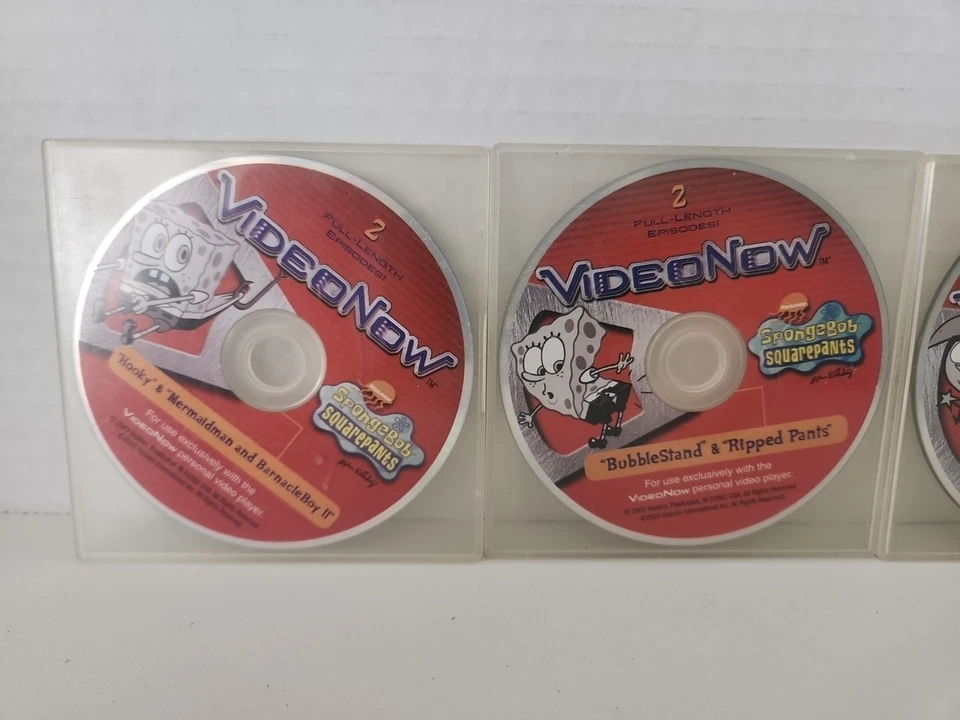 Lote de 4 discos de video de video ahora bastante extraños padres Bob Esponja Jimmy Neutron Foto 2 de 3