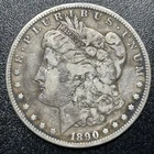 1890-CC Morgan Silver Dollar $1 Carson City VF Very Fine Details