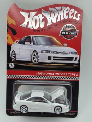 2022 HOT WHEELS RLC WHITE  1995 HONDA INTEGRA TYPE R REAL RIDERS 6-SPOKE WHEELS