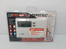 LuxPro Programmable Electric Thermostat PSP511LC Heat/Cool  New Sealed