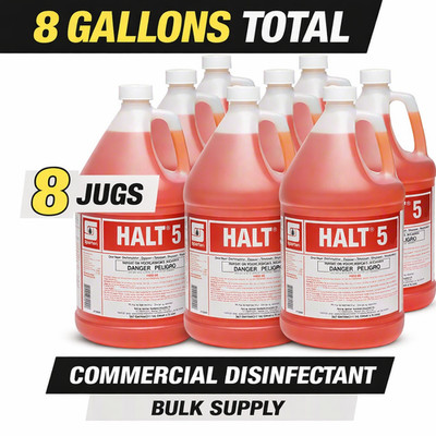 Spartan HALT 5 Disinfectant Concentrate 1 Gal 8 Total Gallons Bulk 102904