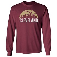 Team City Apparel Cityscape Skyline - Basketball Fans Long Sleeve Tshirt