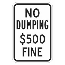 LYLE T1-1705-EG_12x18 Facility Sign, 18 in H, 12 in W, Aluminum, Vertical