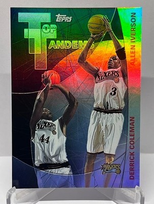 2002 Topps Top Tandems Allen Iverson Derrick Coleman Philadelphia 76ers #3