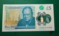 Bank Of England  (AA58) £5 Five Pound Note Banknote #718