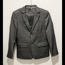 Bocaccio Uomo Boys Blazer Jacket Size 14 Dark Grey 2 Button Closure