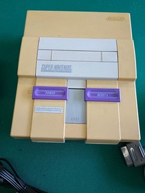 1991 Super Nintendo SNES Console SNS-001 Original With  Controller +wires