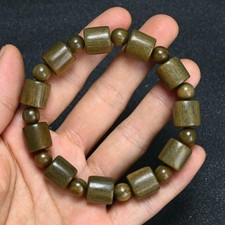 Natural Green Sandalwood Buddha Prayer Beads Blessing Bracelet Meditation Gift