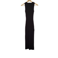 Quince Black Basic Sleeved Dress S