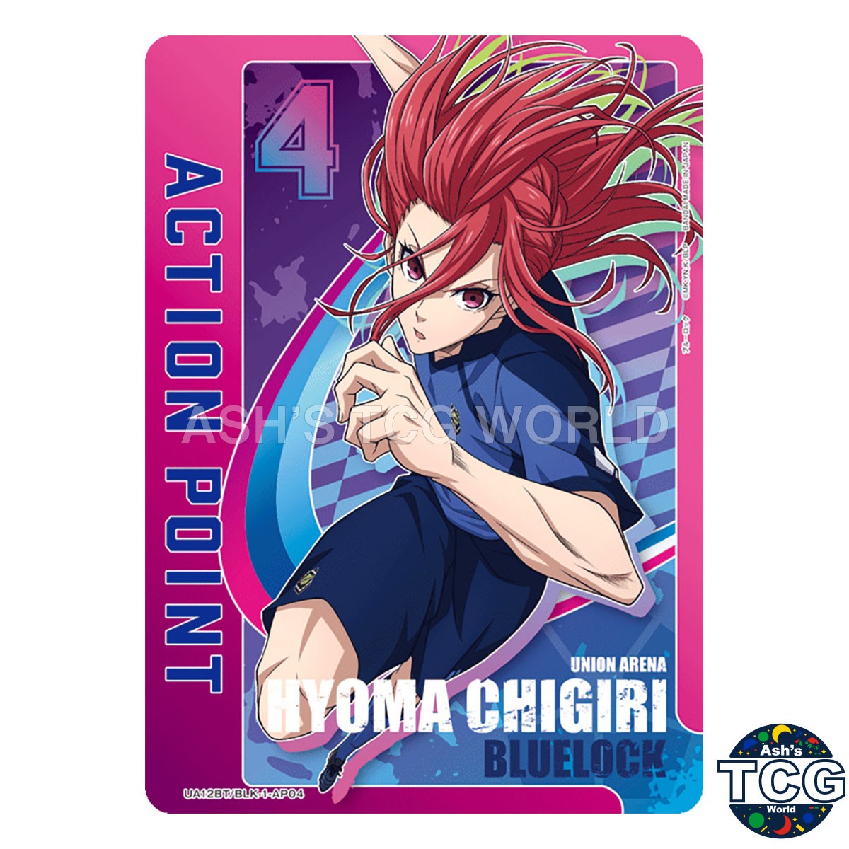 Action Point Card UA12BT_BLK-1-AP04 Blue Lock Hyoma Chigiri Union Arena Japanese