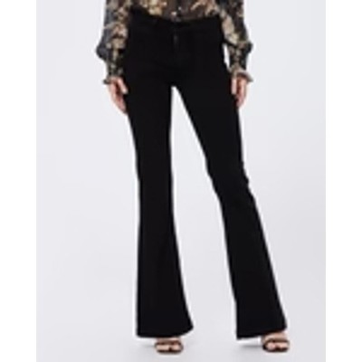 Paige Premium High Rise Genevieve Patch Pockets Black Shadow Sz 30 Jeans