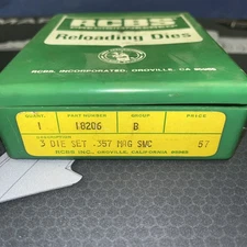 RCBS 3- Piece Die Set .357 Mag. SVC #18206RELOADING Dies