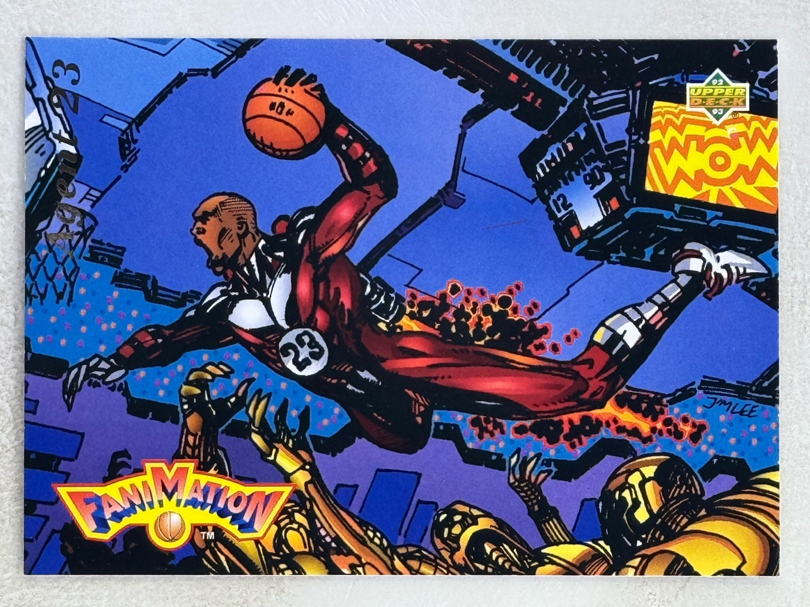 Michael Jordan 1992-93 Upper Deck FaniMation Agent 23 #506 NBA HOF Bulls Card