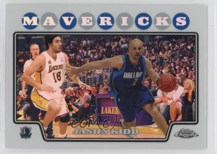 2008-09 Topps Chrome Refractor Jason Kidd #55 HOF 14hk