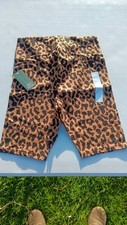 Women's High-Rise Bike Shorts - Wild Fable - Leopard Print Size Medium