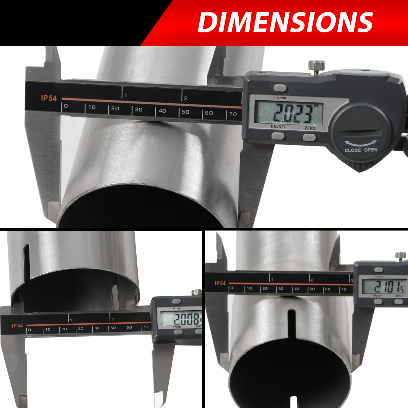 16 Pcs SS DIY 2" Custom Exhaust Tubing Mandrel Bend Pipe Straight & U-Bend Kit