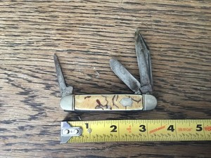 Vintage Estate Rare LACLEDE, Simmons HDWE 3 blade  pocketknife Knife
