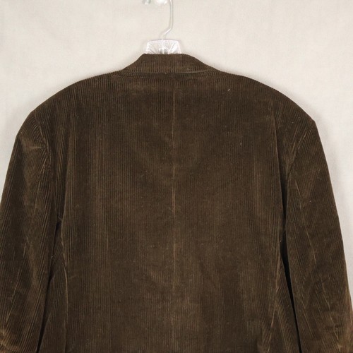 Brooks Brothers Blazer Sport Coat Mens 46L Dark Brown Corduroy Two Button USA - Picture 6 of 20