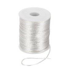 2mm x 110 Yard Nylon Satin String Cord Beading Knotting Cord White