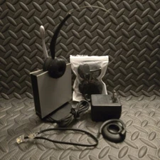 GN Netcom Wireless Office Headset with Base & AC Adapter Extra Ear Pads