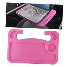 Car Steering Wheel Tray, Computer Office Car Table Tray, Auto Steering Pink