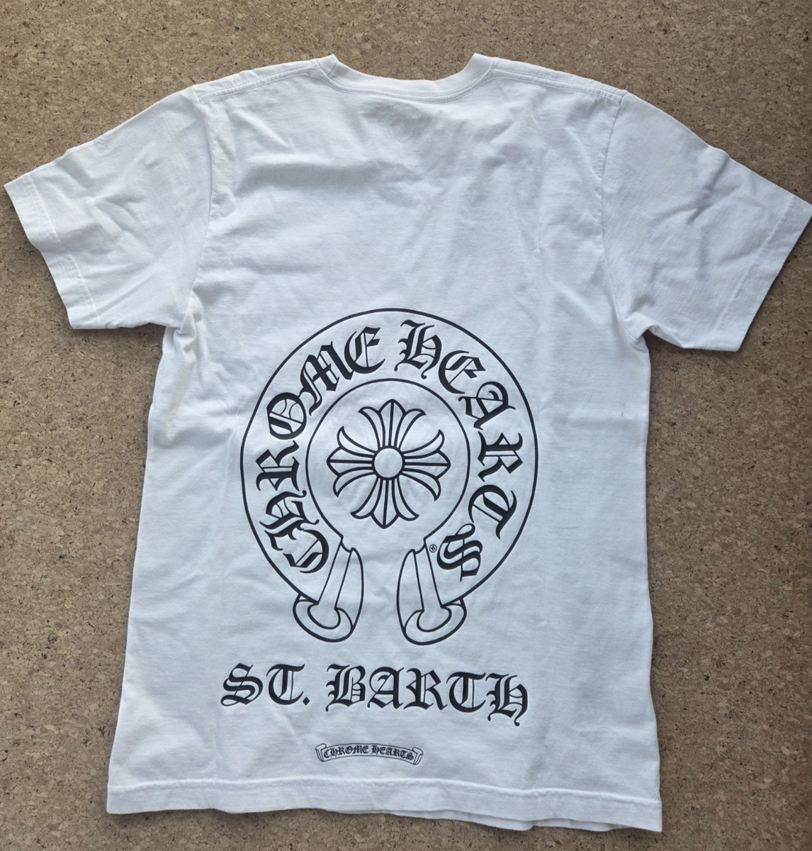 NEW Chrome Hearts CH Short Sleeves White T shirt Tee M logo St