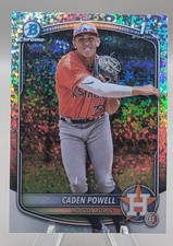 2025 Bowman Chrome CADEN POWELL Astros 1st #BCP-212 Mini Diamonds Refractor