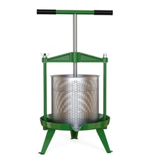 Green Fruit Wine Press 3.69 Gal - Heavy-duty T-Handle & Cross-beam, Stainless...