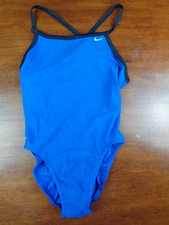 Nike Blue Performance Swimwear One Piece Women's 34WMS8 NEW NO TAGS