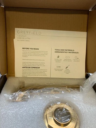 Greyfield 7-1/8 in. Integrated Diverter Tub Spout - Picture 3 of 4