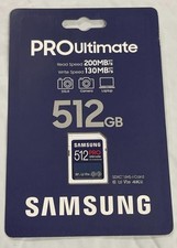 SAMSUNG PRO ULTIMATE 512GB SDXC SD CARD- BRAND NEW.