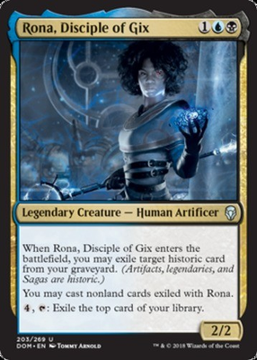 #ad Rona Disciple of Gix Dominaria Lightly Played English $1.62