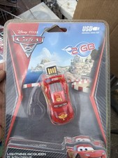 Disney Cars 2 Flash Drive 4 GB Lighting McQueen Flash Drive Key chain NEW