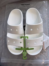 CROCS White Classic Sandal V 2, It  s A Unisex Slide Men 7/ women 9
