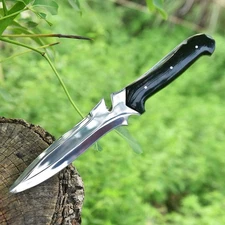 Resident Evil 4 Jack Krauser's Replica Movie RE4 Spring Steel Knife Double Edge