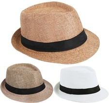 1920s Men Fedora Hat Accessories 20s Men Gangster costume Short Brim Summer