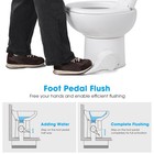 AplusChoice Low Profile Camper Toilet Porcelain Enamel Gravity Flush Bidet Spray — photo 8